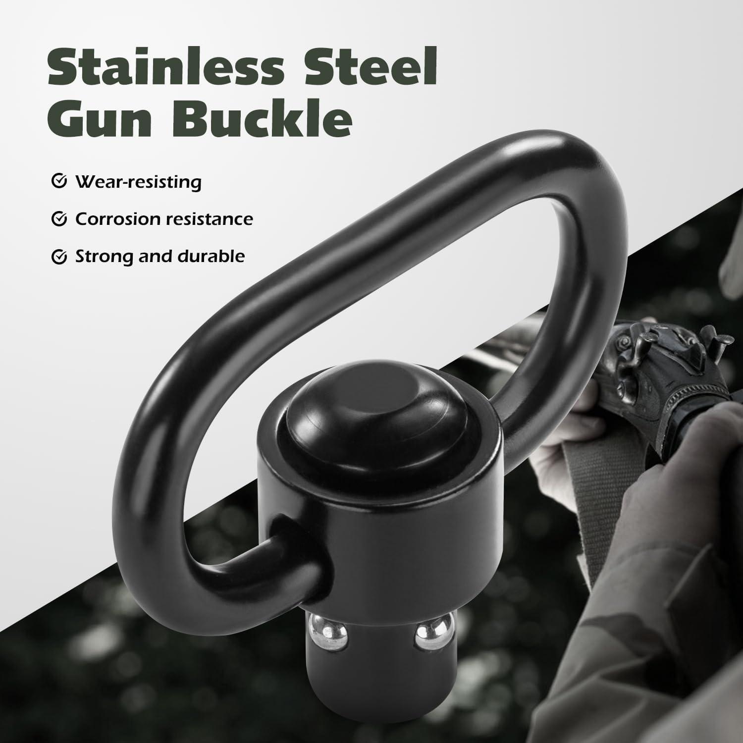 imageVVAAGG 4PCS Sling Swivels 1 125 15 inch 2Point Sling Attachment4pcs 125 inch QD Swivels