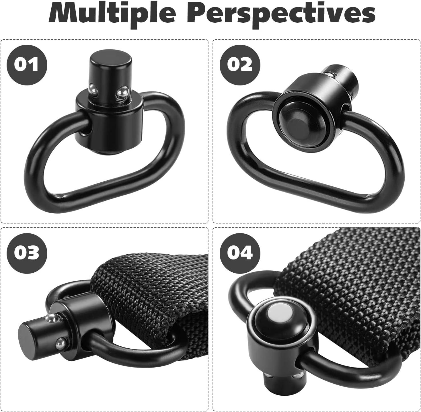 imageVVAAGG 4PCS Sling Swivels 1 125 15 inch 2Point Sling Attachment4pcs 125 inch QD Swivels
