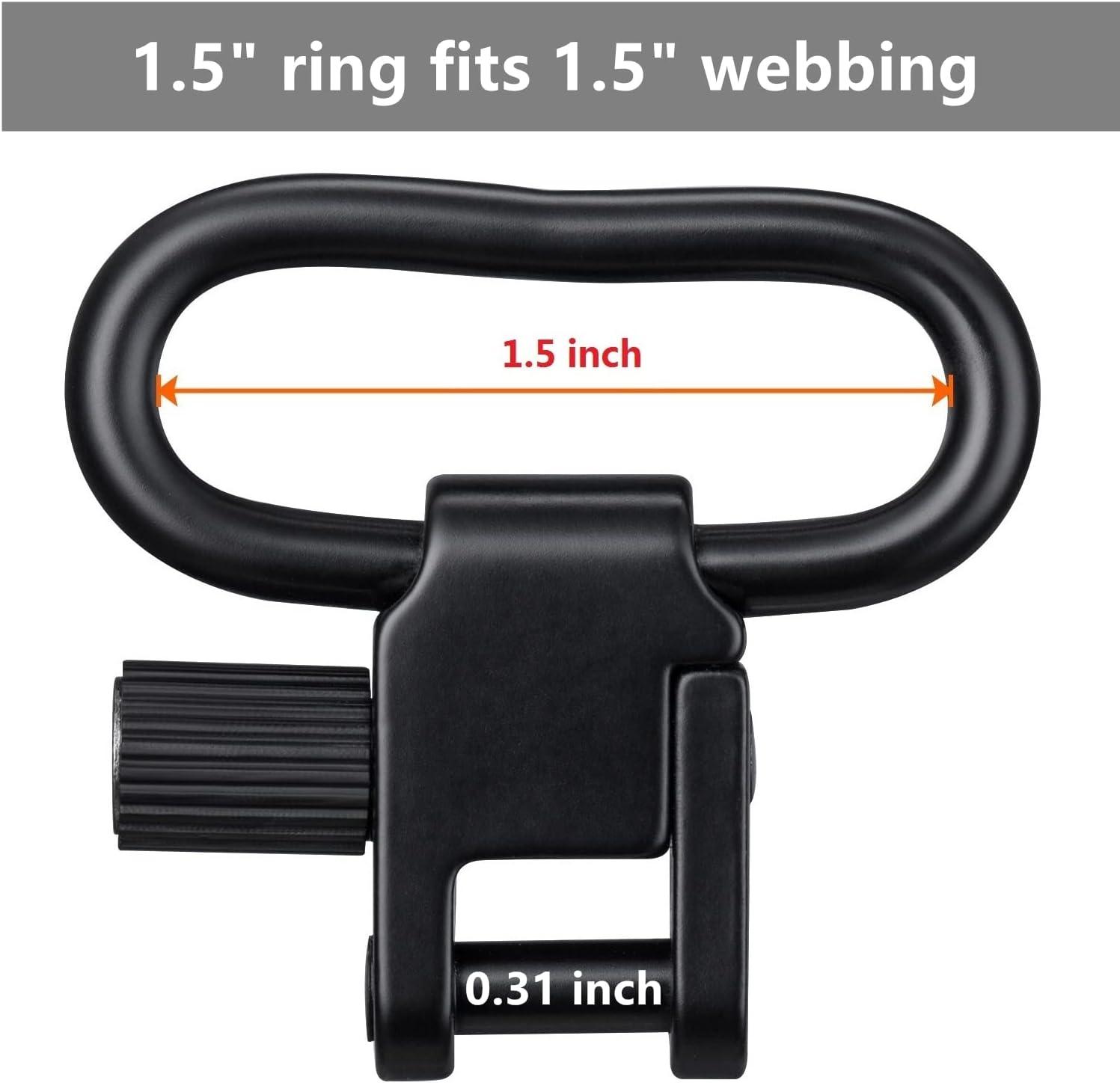 imageVVAAGG 4PCS Sling Swivels 1 125 15 inch 2Point Sling Attachment4pcs 15 inch Swivels