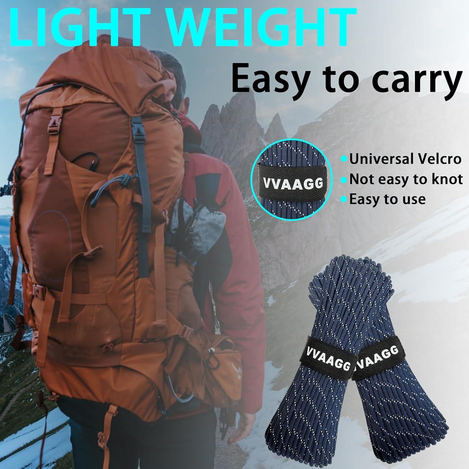 imageVVAAGG Reflective Paracord Rope 100FT 7 Strand Nylon para Cord Lanyard Utility 550 Parachute Cord 4mm Thin Tent Rope for Outdoor Camping HikingDkblue