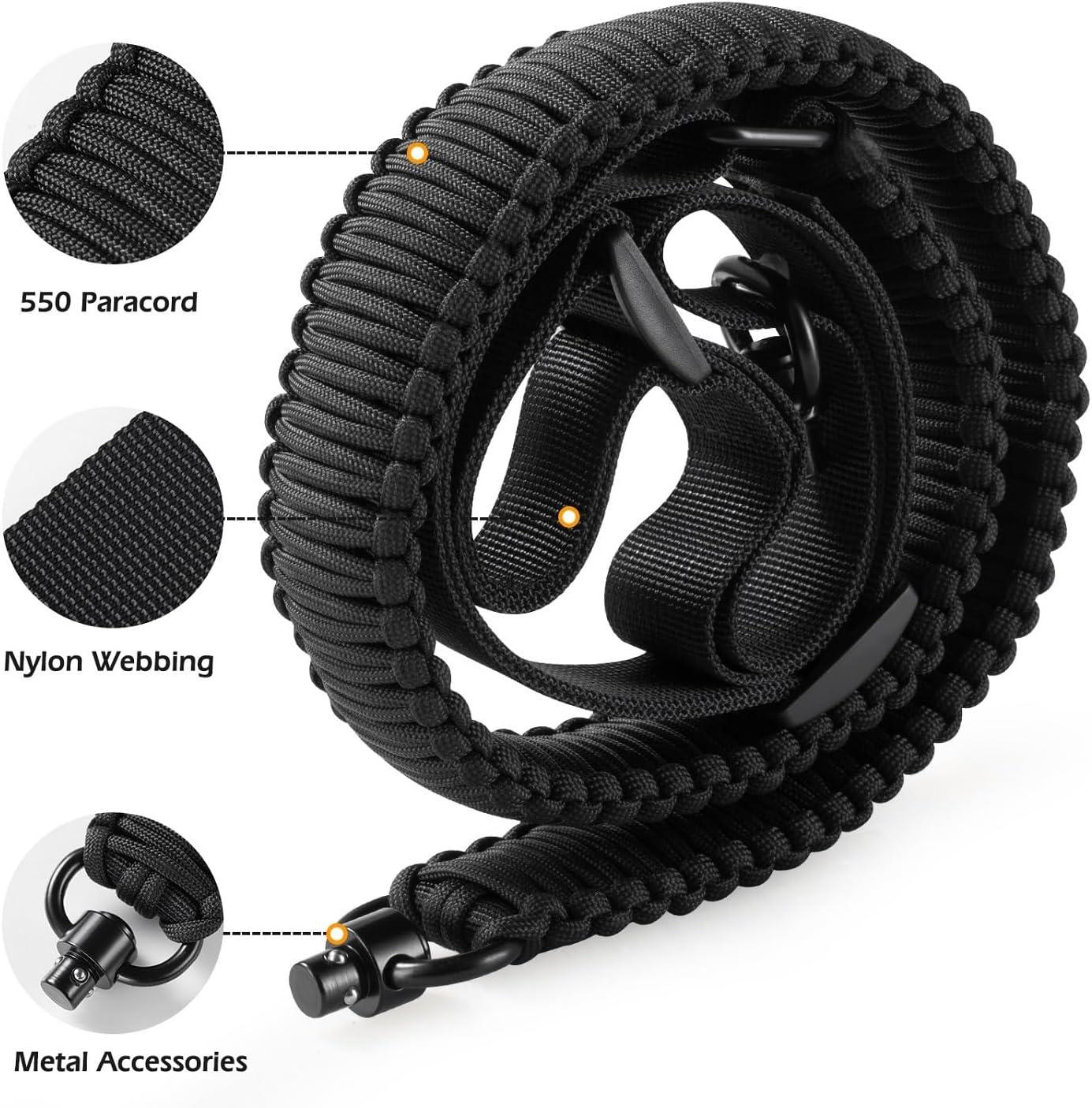 imageVVAAGG TwoPoint Sling with QD Swivels Durable AntiSlip 2 Point QD Sling with Adjustable Length StrapModeABlack
