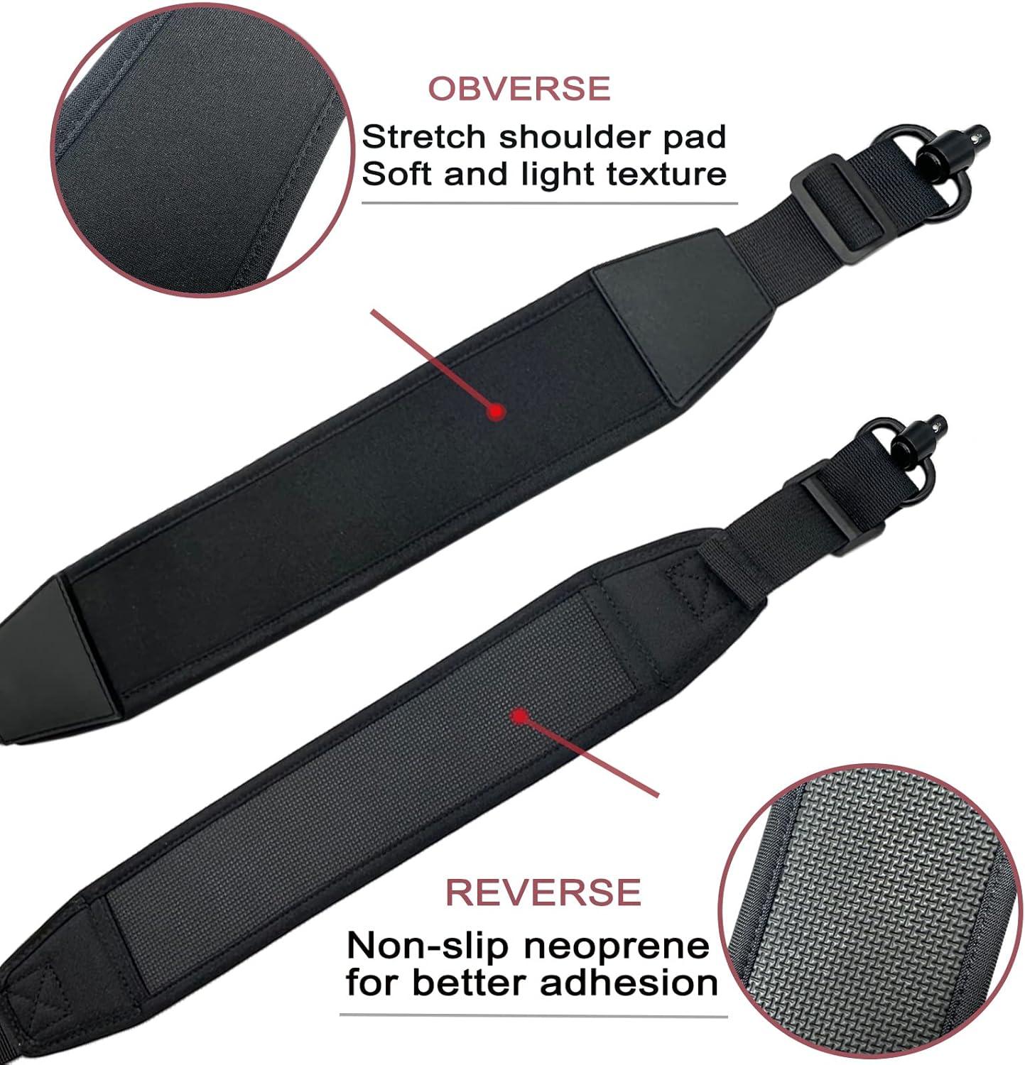 imageVVAAGG TwoPoint Sling with QD Swivels Durable AntiSlip 2 Point QD Sling with Adjustable Length StrapModeBBlack
