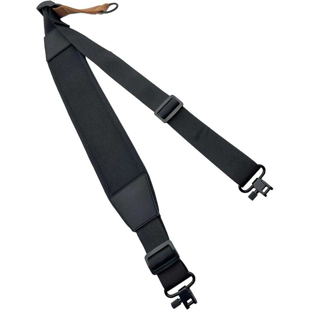 imageVVAAGG TwoPoint Rifle Sling with Swivels NonSlip Gun Sling with Adjustable Length StrapS017Black
