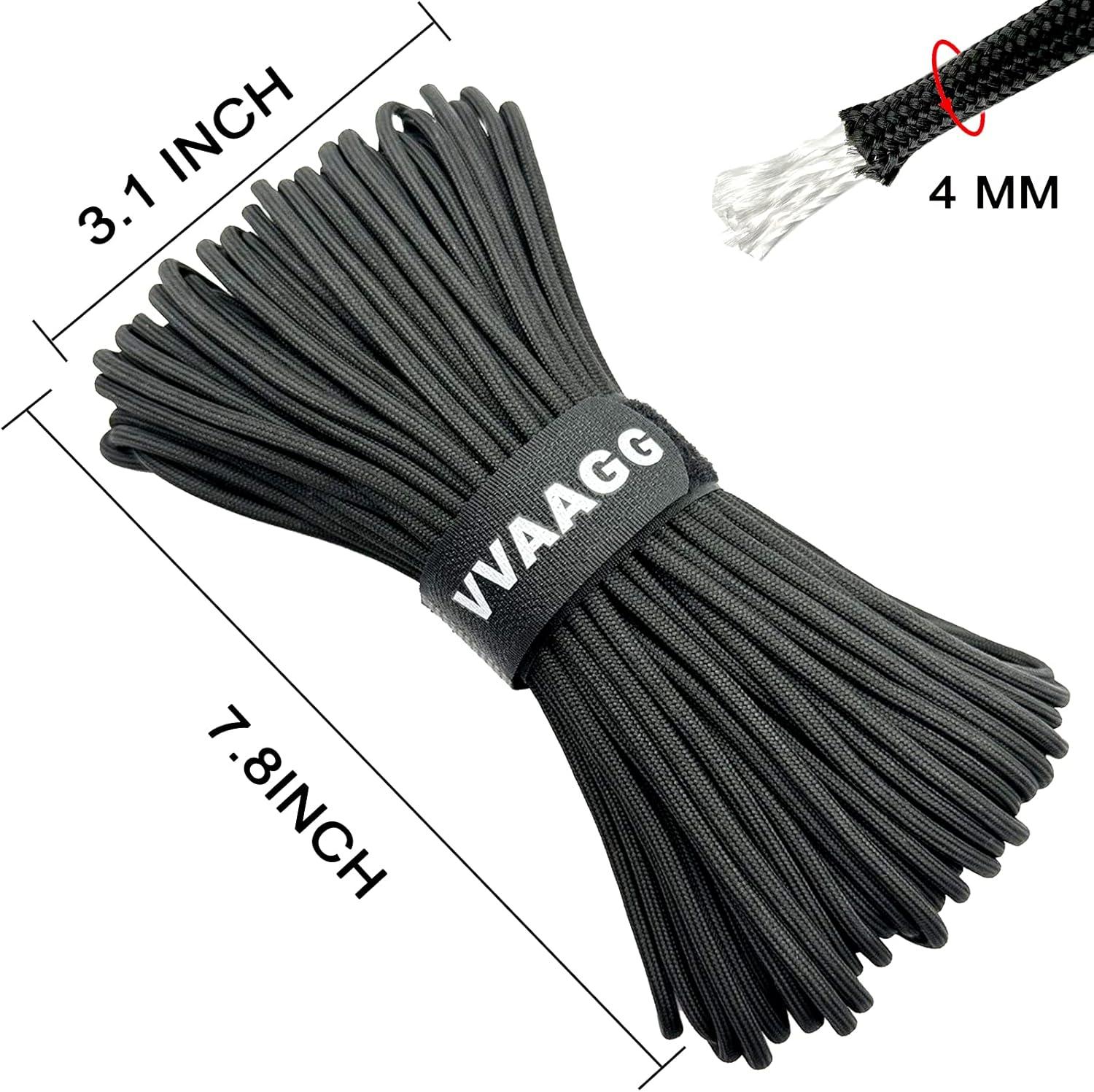 imageVVAAGG 550 Paracord 100FT Black