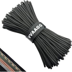 VVAAGG 550 Paracord 100FT Black