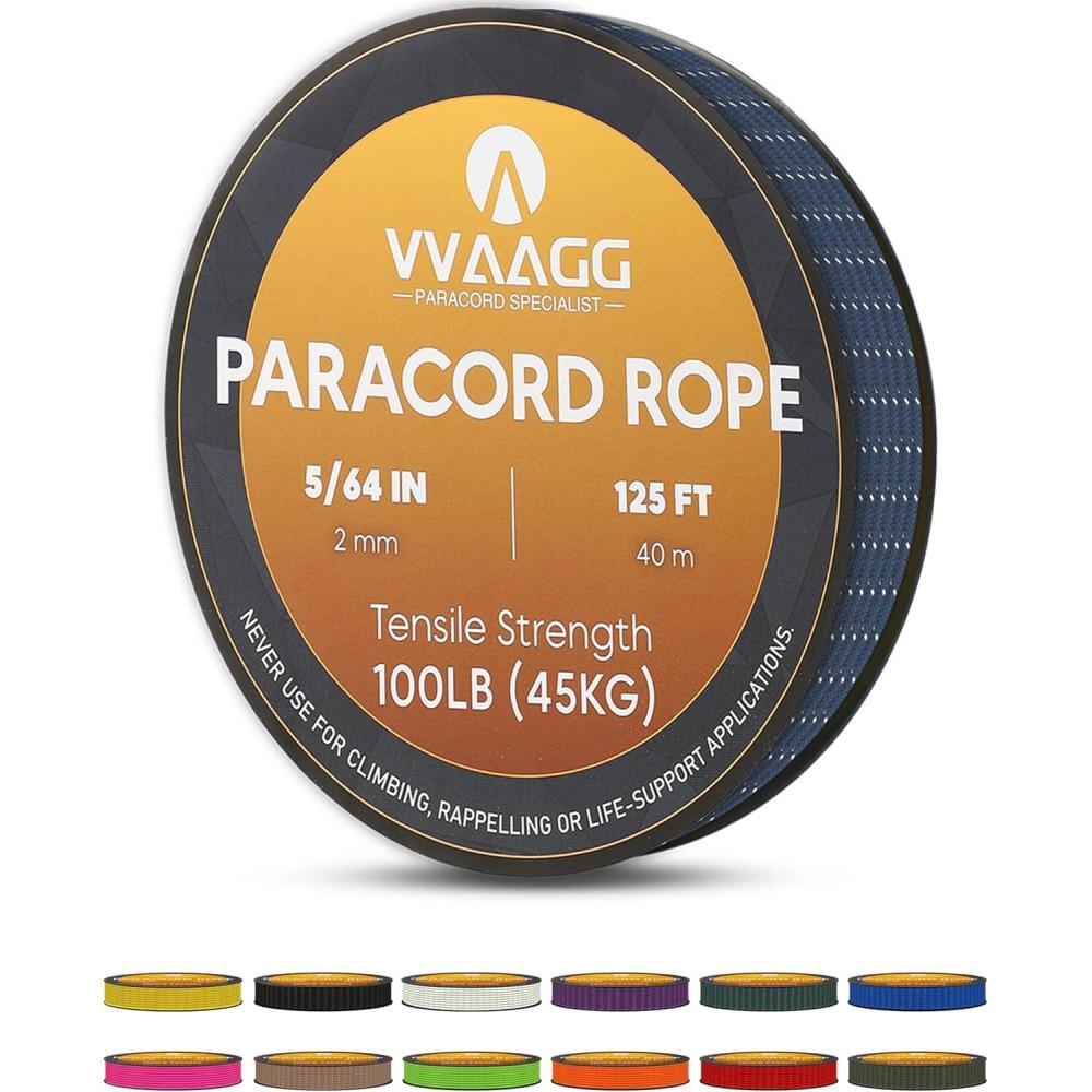imageVVAAGG 2mm Reflective Paracord Rope 100 lbThin Micro Cord Braided String for Crafting Bracelet DIY Camping Wind ChimeDkblue