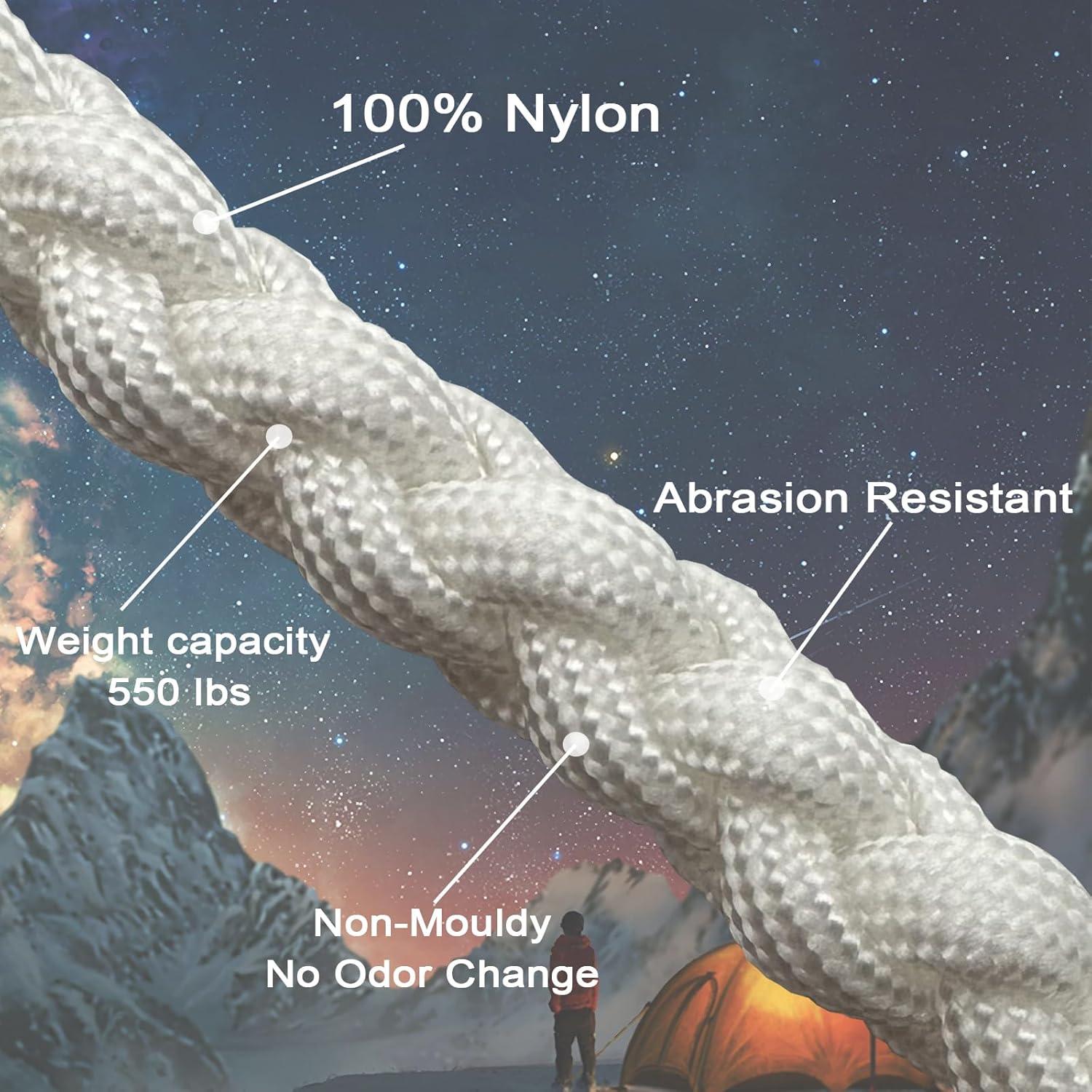 imageVVAAGG 550lb Paracord Rope 100FT 4mm Lightweight and Durable Camping Rope 7 Strand Nylon Parachute Cord for Fishing Clothesline Hammock Tent amp Survival DIY Bracelet OrangeWhite