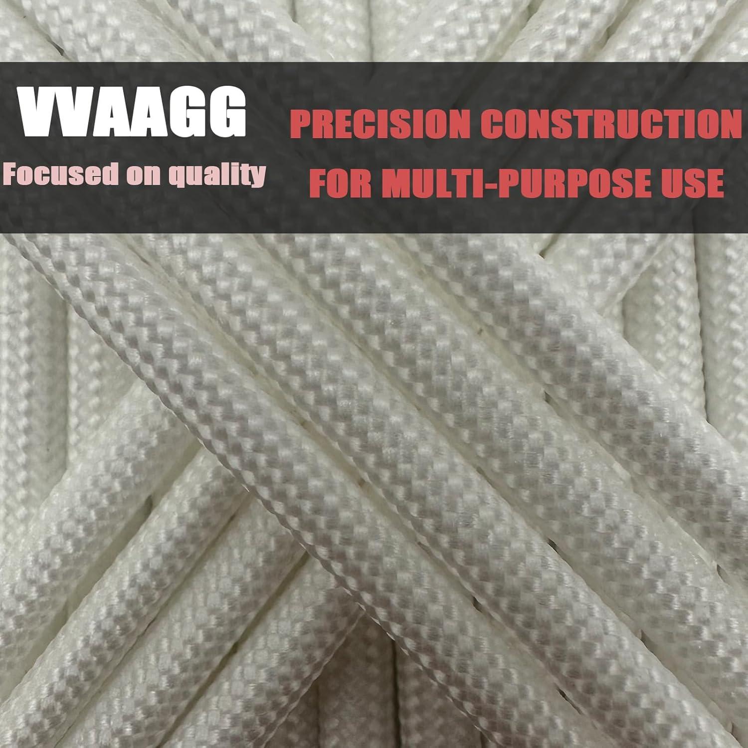 imageVVAAGG 550lb Paracord Rope 100FT 4mm Lightweight and Durable Camping Rope 7 Strand Nylon Parachute Cord for Fishing Clothesline Hammock Tent amp Survival DIY Bracelet OrangeWhite