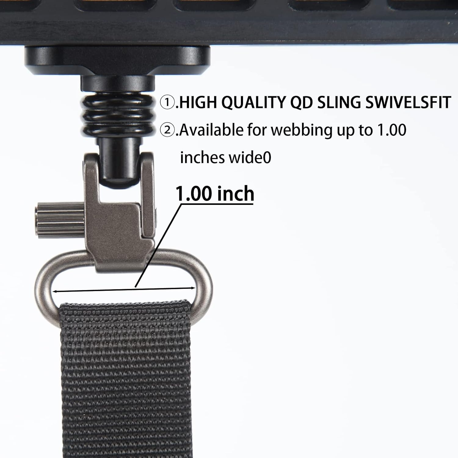 imageVVAAGG 4PCS Sling Swivels 1 125 15 inch 2Point Sling Attachment4pcs 1 inch Swivels Gary