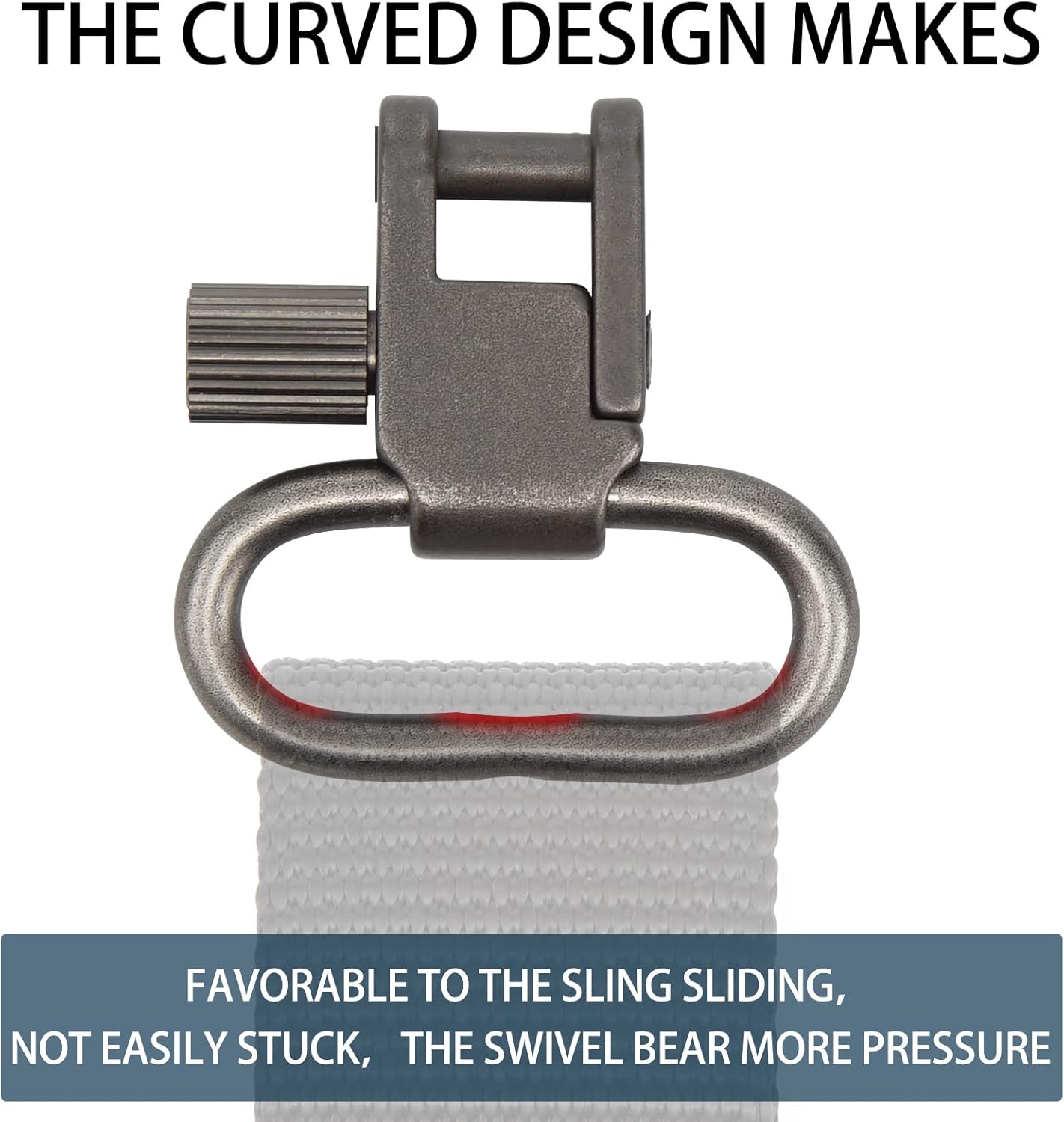imageVVAAGG 4PCS Sling Swivels 1 125 15 inch 2Point Sling Attachment4pcs 1 inch Swivels Gary