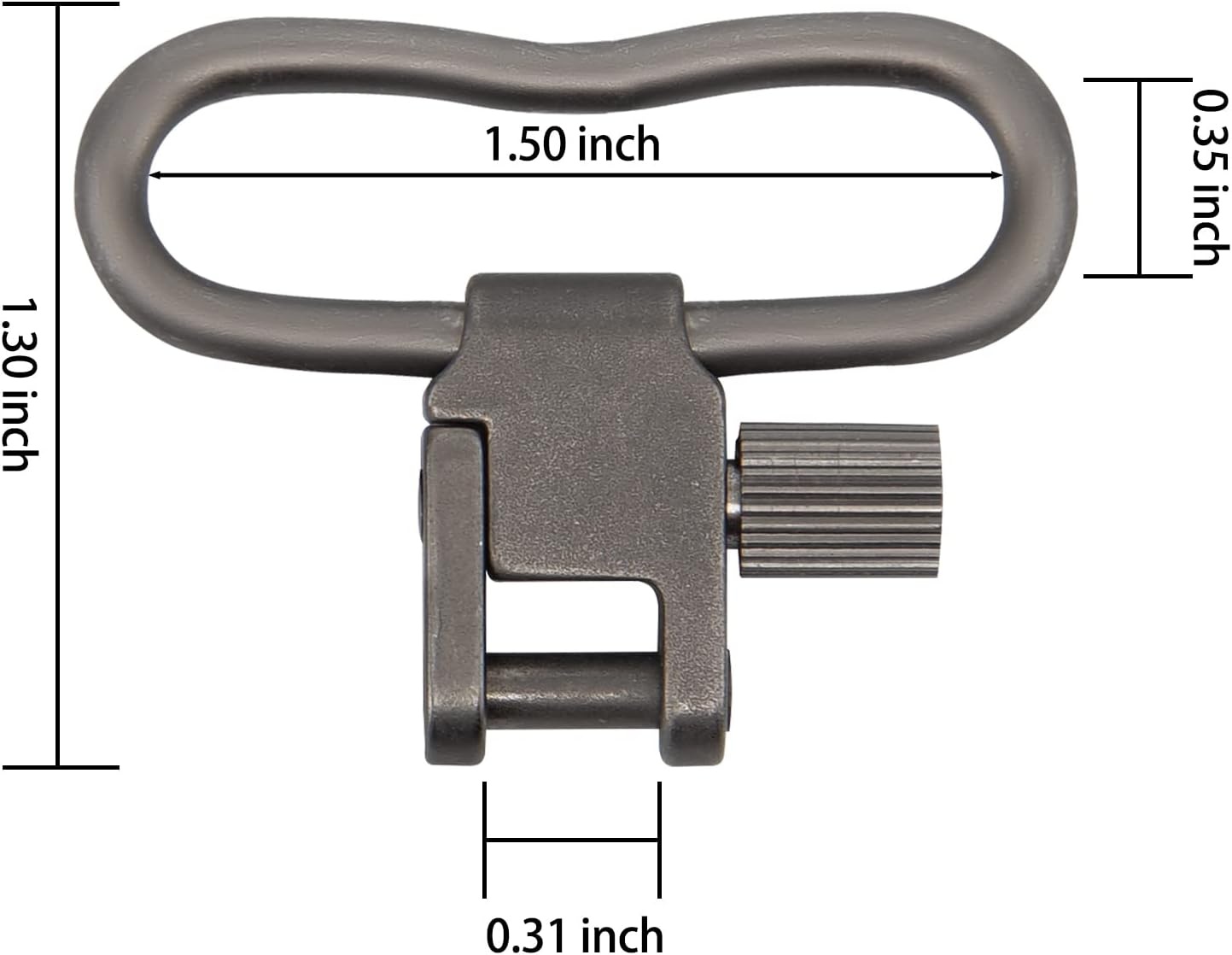 imageVVAAGG 4PCS Sling Swivels 1 125 15 inch 2Point Sling Attachment4pcs 15 inch Swivels Gary