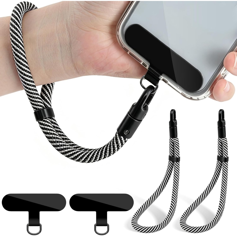 image:imageVVAAGG Phone Lanyard Phone Wrist Strap for Case Hand Wrist Strap 2 PackBlack