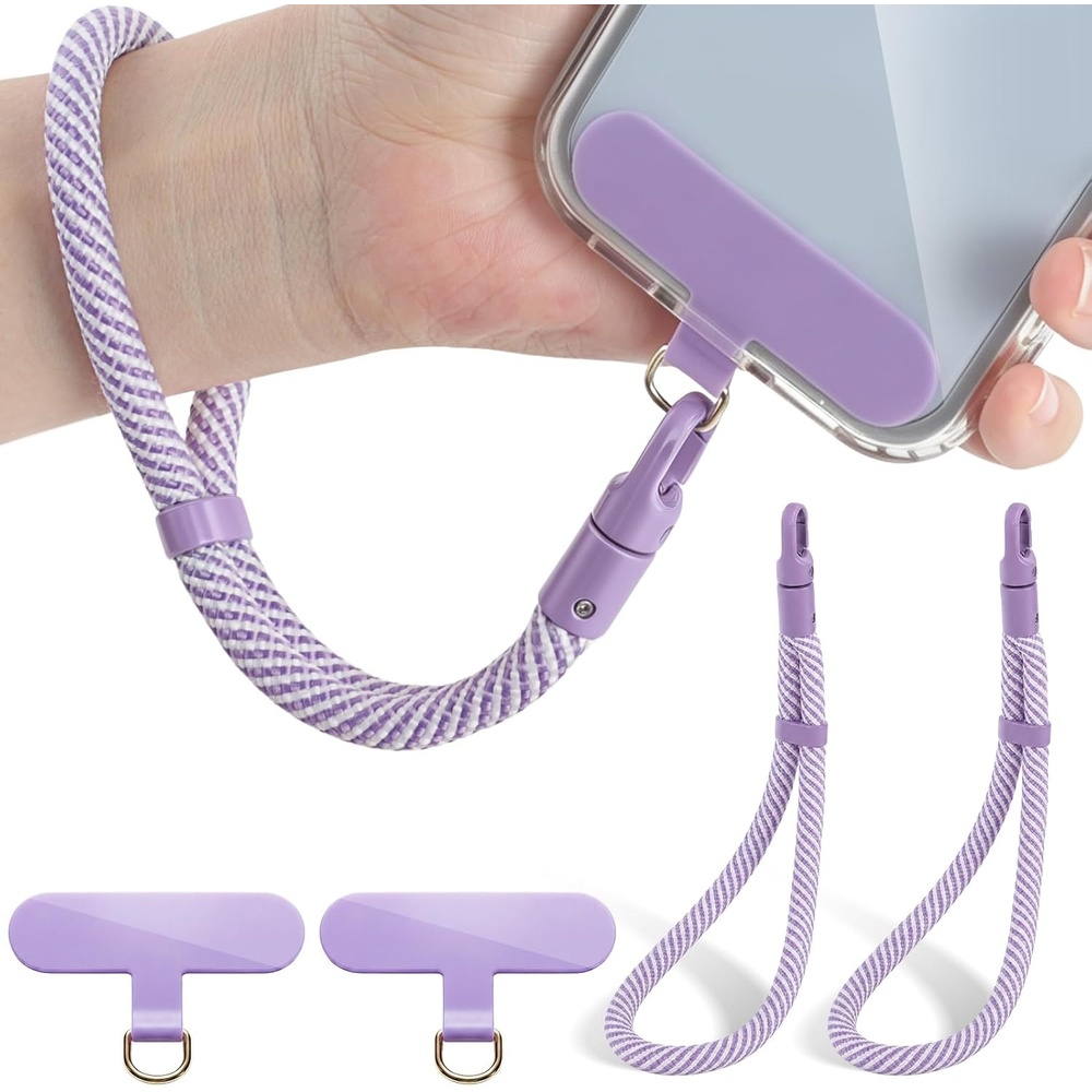 image:imageVVAAGG Phone Lanyard Phone Wrist Strap for Case Hand Wrist Strap 2 PackPurple